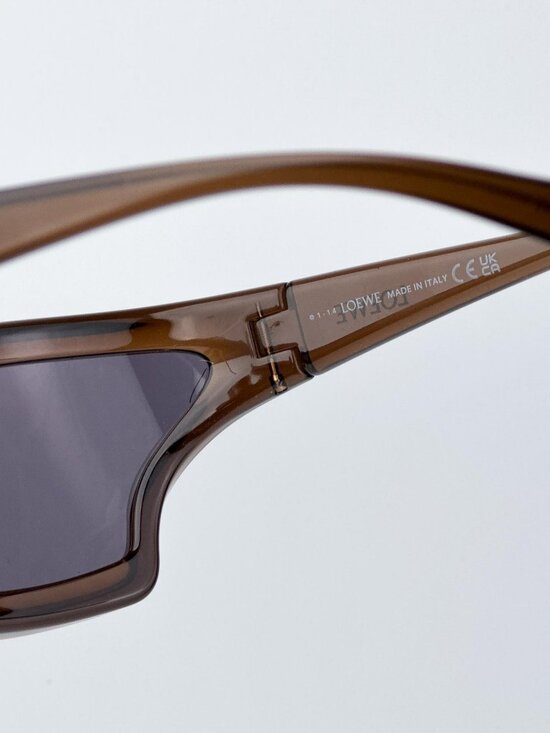 Loewe SIGNATURE Sunglasses Brown/Grey Mask Frame (LW40143U 47A) New & AUTHENTIC